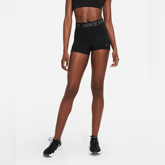 Nike Pro 3” Shorts - Black - Size Large - Picture 2 of 5